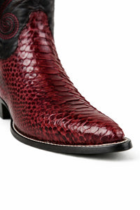 Men's Wild West Python Skin J Toe Boots 29957