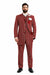Burgundy Pinstripe Suit - Mens 1920s Gangster Pinstripe Suit - Chalk Pinstripe