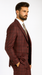 Burgundy Plaid Suits - Maroon Windowpane Suits