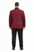 Mens Big and Tall Blazer - Burgundy Plus Size Tuxedo Jacket
