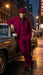 Men’s 1920s Red Zoot Suit – Long Mafia Gangster Three-Piece Vintage Outfit Zuit Pachuco Style