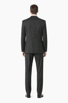 Button Peak Lapel Best Designer One Button Black Tuxedo Suit For Men By Fitted Slim Fitc Cut - Image 3