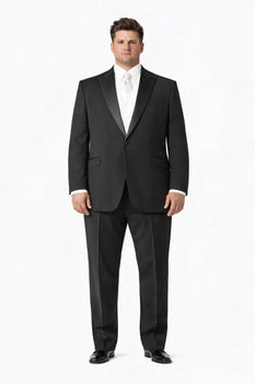 Button Peak Lapel Best Designer One Button Black Tuxedo Suit For Men By Fitted Slim Fitc Cut - Image 8