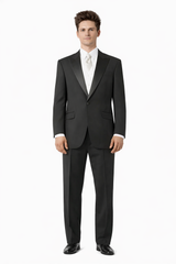 Button Peak Lapel Best Designer One Button Black Tuxedo Suit For Men By Fitted Slim Fitc Cut