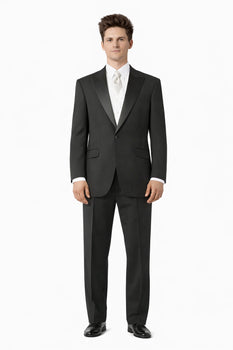 Button Peak Lapel Best Designer One Button Black Tuxedo Suit For Men By Fitted Slim Fitc Cut