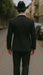 Buy 10 and More $59 Cheap quality Men's 2 Buttons Black Discounted affordable clearance sale Cheap Priced Suit Black