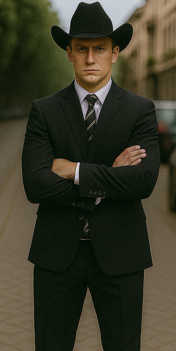 Buy 10 and More $59 Cheap quality Men's 2 Buttons Black Discounted affordable clearance sale Cheap Priced Suit Black