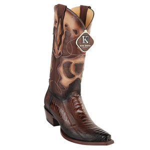 King Exotic Men's Western Ostrich Leg Snip Toe Boots