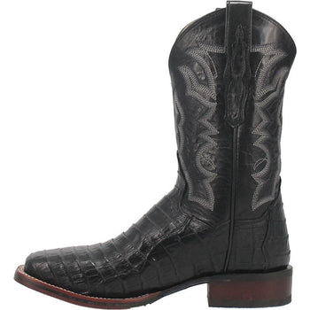 Dan Post Cowboy Certified Kingsly Caiman Square Toe Black Boot - Image 4