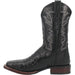 Dan Post Cowboy Certified Kingsly Caiman Square Toe Black Boot
