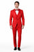 Classic Red Shawl Lapel Tuxedo for Men | 1-Button 4-Piece Suit