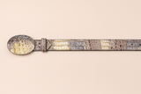 Men's Wild West Caiman Belly Skin Cowboy Belt 2C118249
