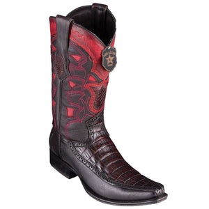 Botas de Cocodrilo Caiman Panza con Venado Horma Europea LAB