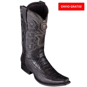 Botas de Cocodrilo Caiman Panza con Venado Horma Europea LAB