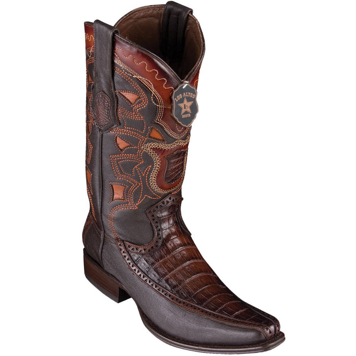 Botas de Cocodrilo Caiman Panza con Venado Horma Europea LAB