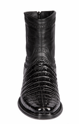 Caiman Tail Short Black Boots - Image 2