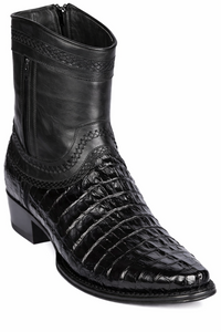 Caiman Tail Short Black Boots
