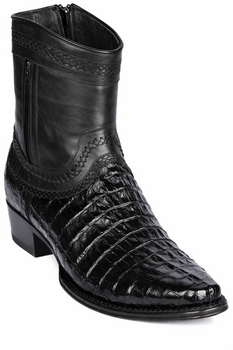 Caiman Tail Short Black Boots - Image 6