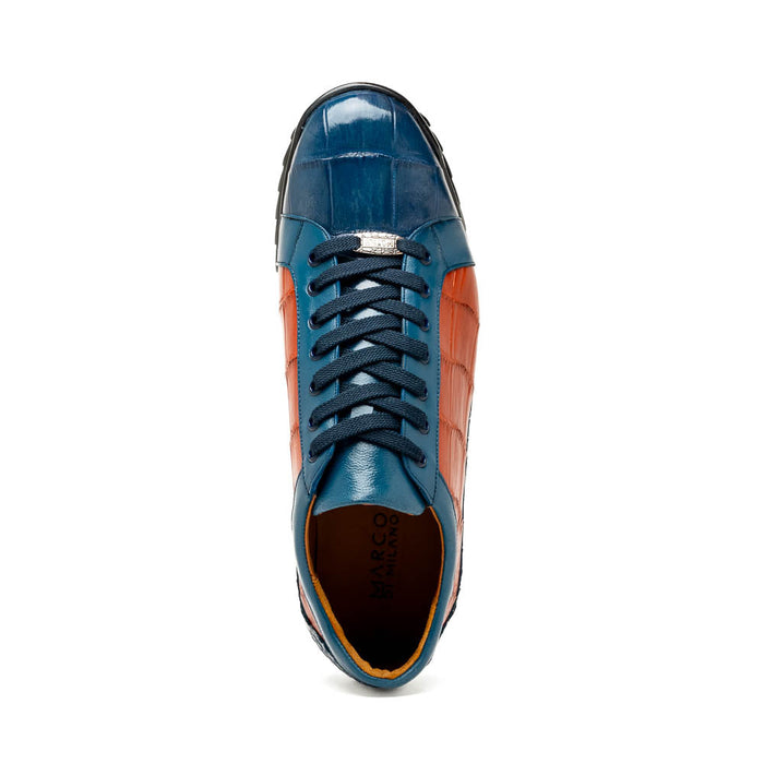 Marco Di Milano Cairo Alligator Sneakers Blue