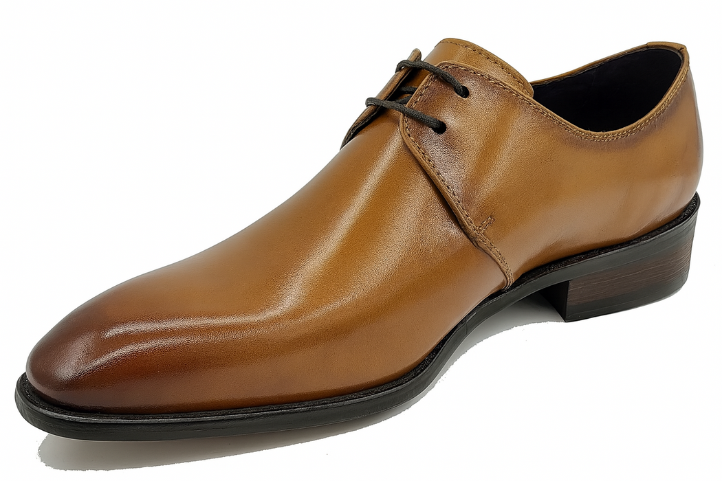 Calfskin Lace-up Leather Shoes