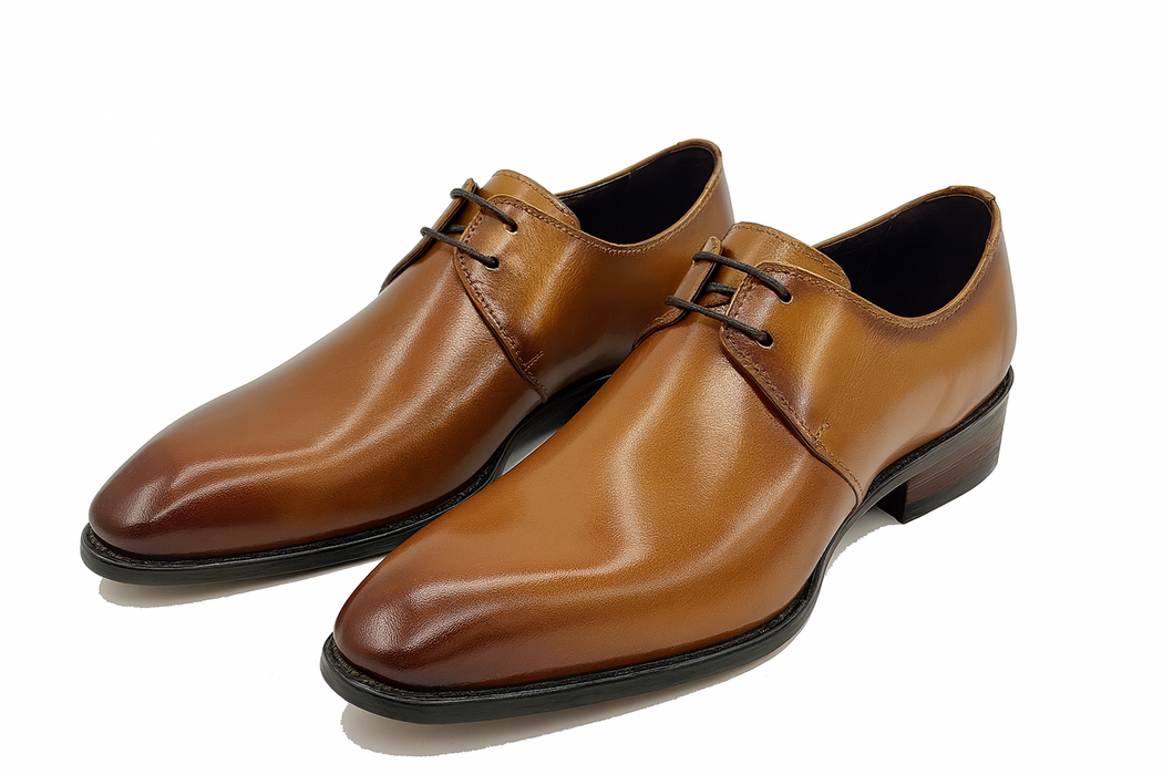 Calfskin Lace-up Leather Shoes