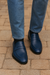 Calfskin Penny Loafer Navy By Mezlan Made In Spain Brand