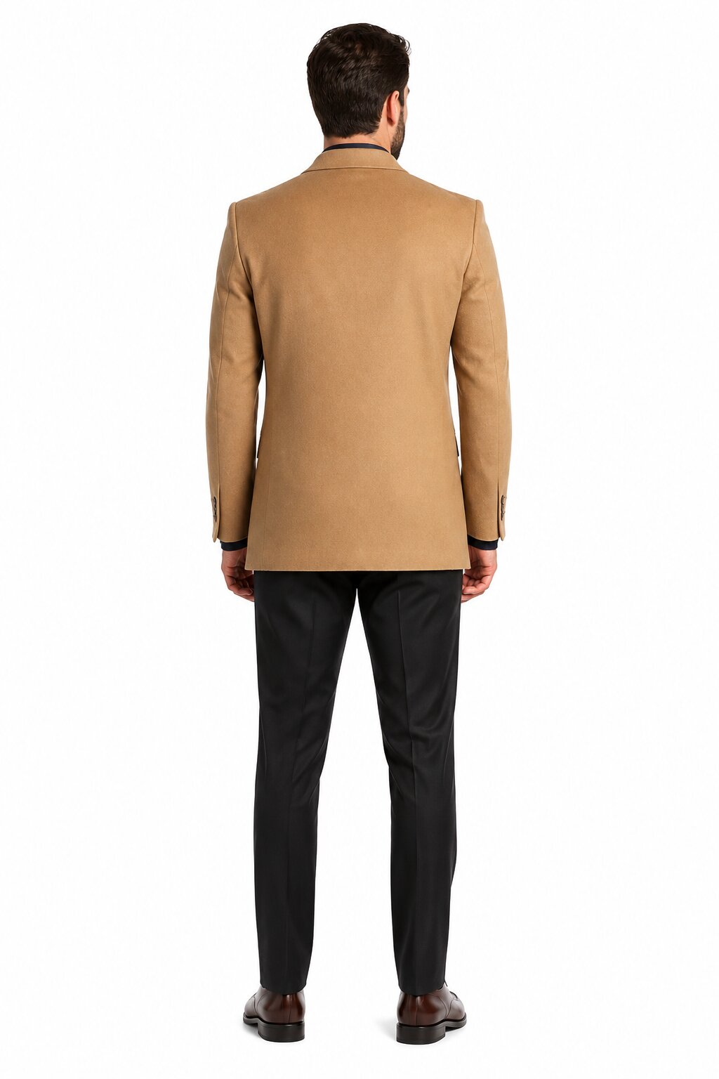 Men's Extra Long Outerwear Coat Camel