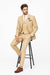 Men's Slim Fitted Euro Tapered Camel ~ Khaki ~ Bronze ~ Camel  ~ Canary Color 2 Buttons Vested