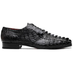 Marco Di Milano Cancun Black Caiman Crocodile Derby Shoes