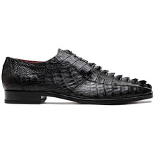 Marco Di Milano Cancun Black Caiman Crocodile Derby Shoes