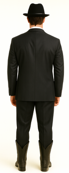 Brand: Caravelli Collezione Suit - Caravelli Suits - Caravelli italy Caravelli Men's 2 Buttons Grey 3 Piece Vested Suit - Image 2