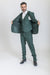 Caravelli Suit - Designer Caravelli Jacket and Pants in Color Solid Augusta Green