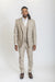Caravelli Suit - Designer Caravelli Jacket and Pants in Color Solid Beige