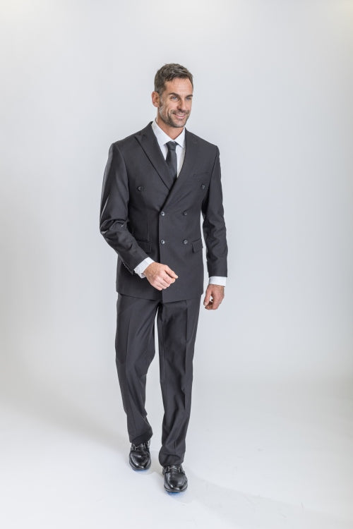 Black Caravelli Suit - Designer Caravelli Jacket and Pants Modern Fit