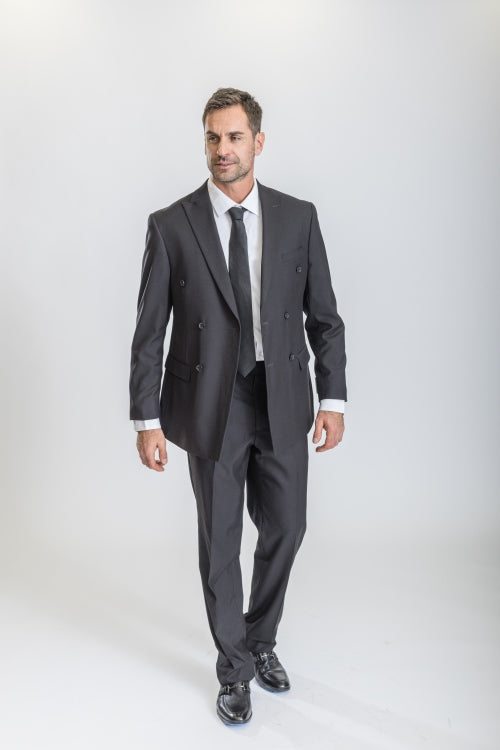 Black Caravelli Suit - Designer Caravelli Jacket and Pants Modern Fit