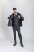 Caravelli Suit - Designer Caravelli Jacket and Pants in Color Solid Black