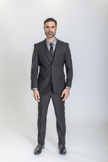 Caravelli Suit - Designer Caravelli Jacket and Pants in Color Solid Black