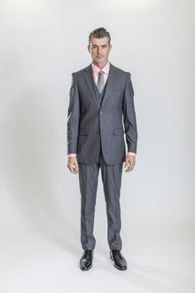 Caravelli Suit - Designer Caravelli Jacket and Pants in Color Solid Grey