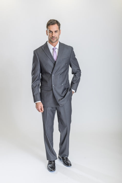 Grey Caravelli Suit - Designer Caravelli Jacket and Pants Modern Fit