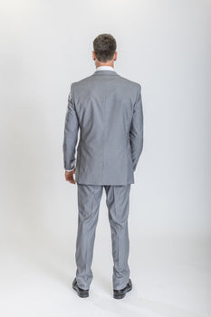 Caravelli Suit - Designer Caravelli Jacket and Pants in Color Solid Light Grey