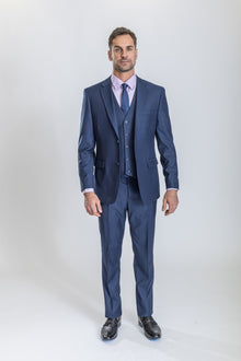 Caravelli Suit - Designer Caravelli Jacket and Pants in Color Solid Midnight Blue