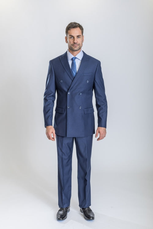 Midnight Blue Caravelli Suit - Designer Caravelli Jacket and Pants Modern Fit