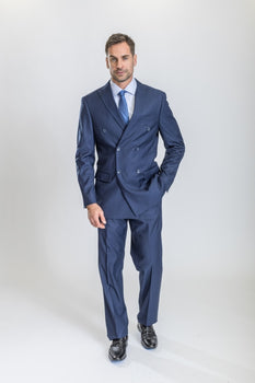 Midnight Blue Caravelli Suit - Designer Caravelli Jacket and Pants