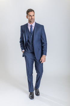 Caravelli Suit - Designer Caravelli Jacket and Pants in Color Solid Midnight Blue