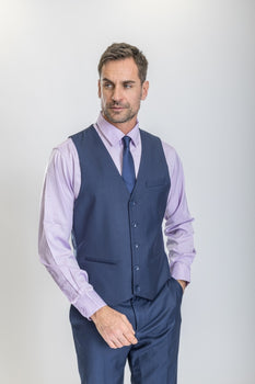 Caravelli Suit - Designer Caravelli Jacket and Pants in Color Solid Midnight Blue