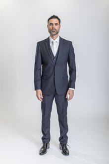 Caravelli Suit - Designer Caravelli Jacket and Pants in Color Solid Navy