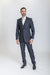 Caravelli Suit - Designer Caravelli Jacket and Pants in Color Solid Navy