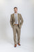 Caravelli Suit - Designer Caravelli Jacket and Pants in Color Solid Tan