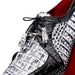 Marco Di Milano Caribe Black / Newspaper Caiman Crocodile Derby Shoes