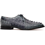 Marco Di Milano Caribe Gray Caiman Crocodile Derby Shoes